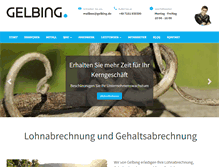 Tablet Screenshot of gelbing.de